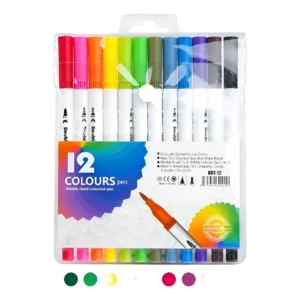 Bolígrafo Doble Punta | Set 12 Colores