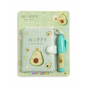Libreta Pequeña 7x6 cm con Broche y Mini Lápiz | Cuaderno Cute Diseño Animado