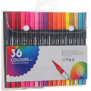 Set de 36 Plumones de Colores Doble Punta