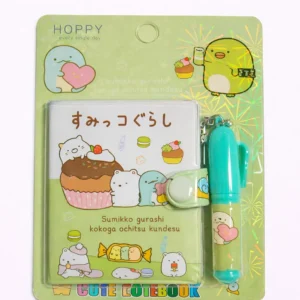 Libreta Pequeña 7x6 cm con Broche y Mini Lápiz | Cuaderno Cute Diseño Animado
