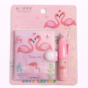 Libreta Pequeña 7x6 cm con Broche y Mini Lápiz | Cuaderno Cute Diseño Animado