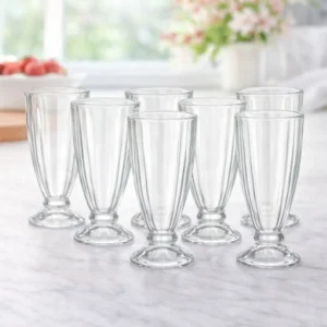 Set de 6 Copas de Postre de Vidrio 370 ml – Vasos Elegantes para Postres, Helados y Repostería