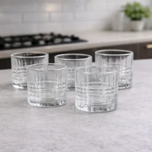 Set de 6 Vasos de Vidrio 285 ml | Vasos Cortos