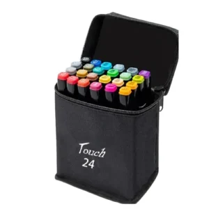 Set de Marcadores Plumones Doble Punta Touch 24 Piezas | Colores Profesionales para Dibujo y Diseño