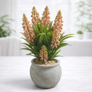 Planta Artificial Decorativa 25 x 15 cm – Planta Sintética Realista con Maceta para Interior