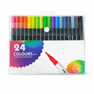 Set de 24 Lapices Doble Punta de Colores