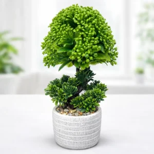 Planta Artificial Decorativa en Maceta | 25 x 15 cm