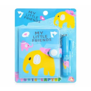 Libreta Pequeña 7x6 cm con Broche y Mini Lápiz | Cuaderno Cute Diseño Animado