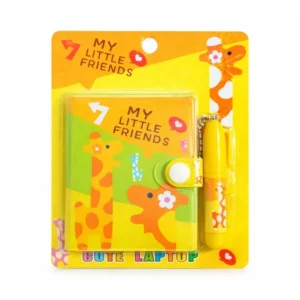 Libreta Pequeña 7x6 cm con Broche y Mini Lápiz | Cuaderno Cute Diseño Animado