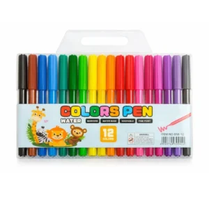 Set De Bolígrafos Punta Fina 12 Colores