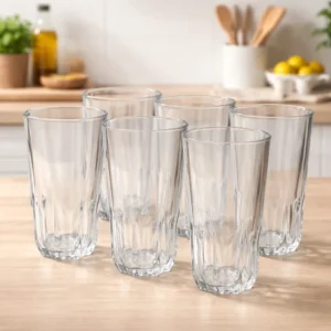Set de 6 Vasos de Vidrio 310 ml | Vasos Altos