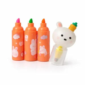 Mini Destacadores 3 en 1 Kawaii | Marcadores Fluorescentes Portátiles con Diseño Cute