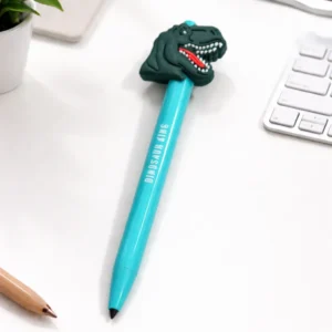 Lápiz Mina Mecánico con Diseño de Dinosaurio T-Rex | Lápiz Infantil Creativo y Divertido - Celeste