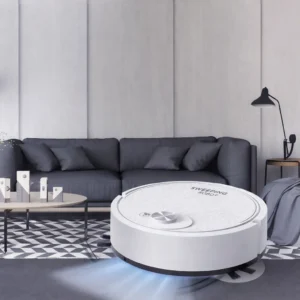 Robot Barredor Automático Sweepin 8088 – Aspiradora Inteligente Recargable, Bajo Ruido 55 dB - Blanco